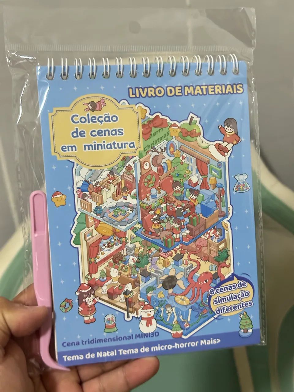  Caderno 3D 8 cenários Fofo Goods Kit - Foto 3