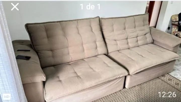 Sofá retratil 3 metros - Foto 2