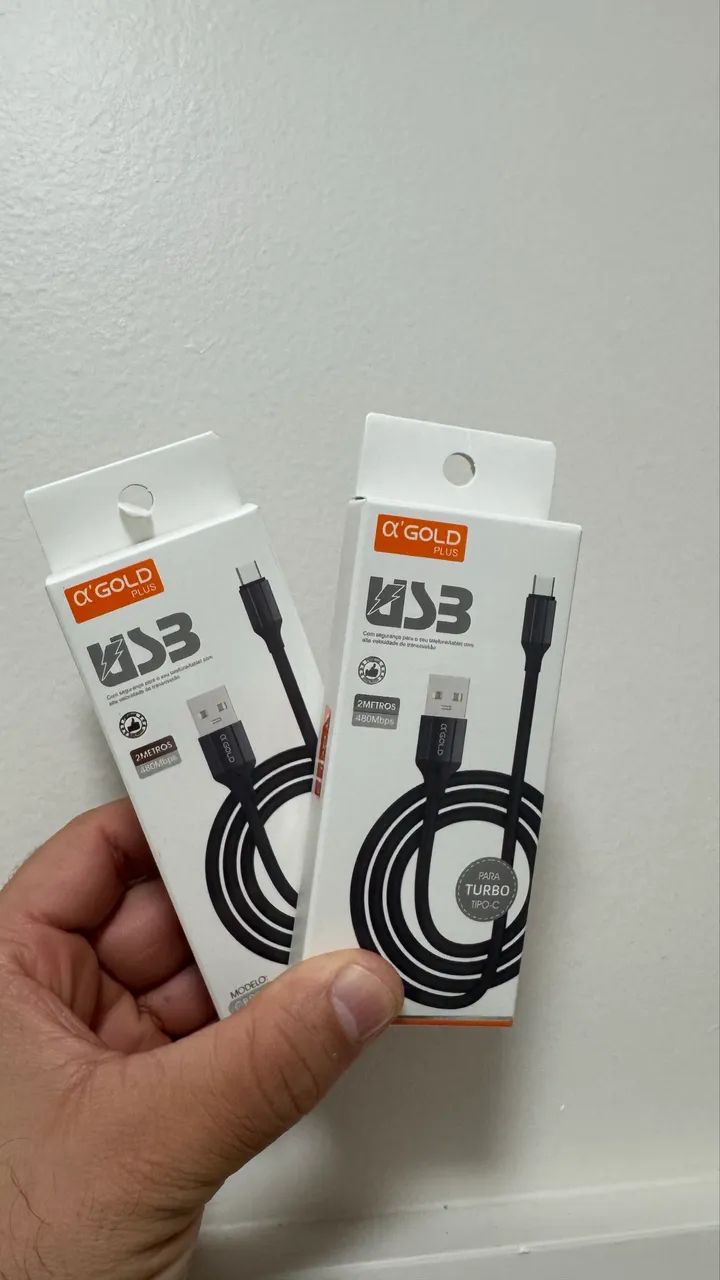 Excelente Cabo GOLD  2 Metros , USB / C e USB / Lightning  - Foto 3