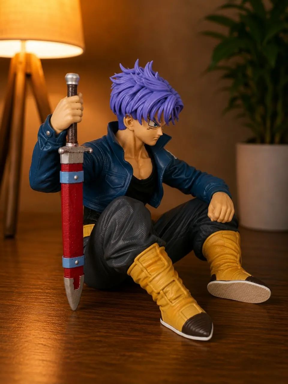 Trunks forma base Dragon Ball Action Figure 10cm - Foto 3