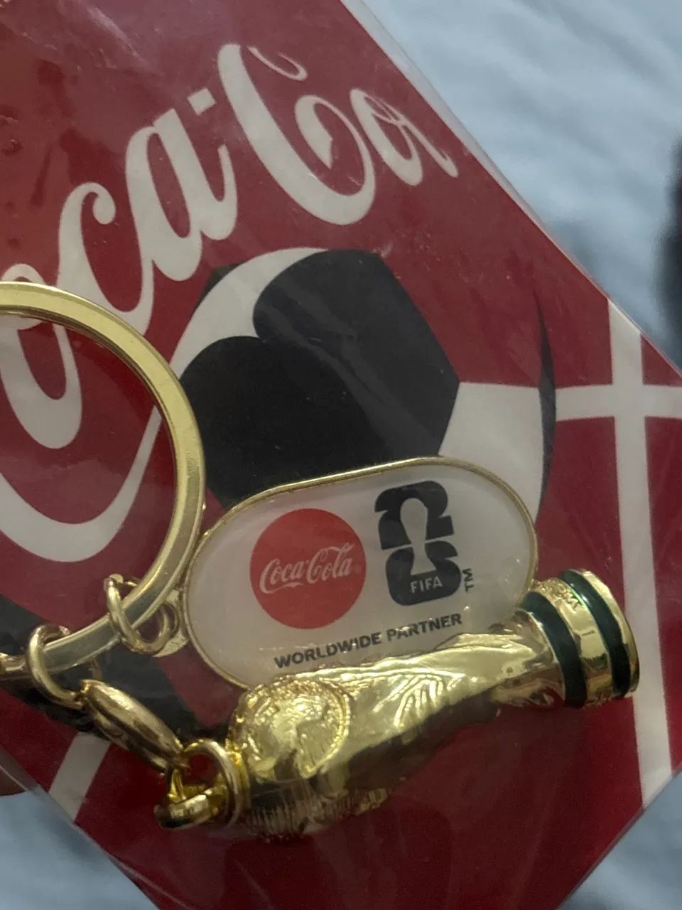 Chaveiro de colecionador copa + coca cola original  - Foto 2