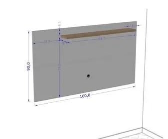 Conjunto Sala Rack Larimar Painel Chanel TV Até 50 Polegadas - Fazemos Entregas!! - Foto 4