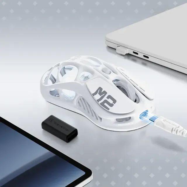 Mouse Gravastar Mercury M2 - Opaline White (Novo) - Foto 4