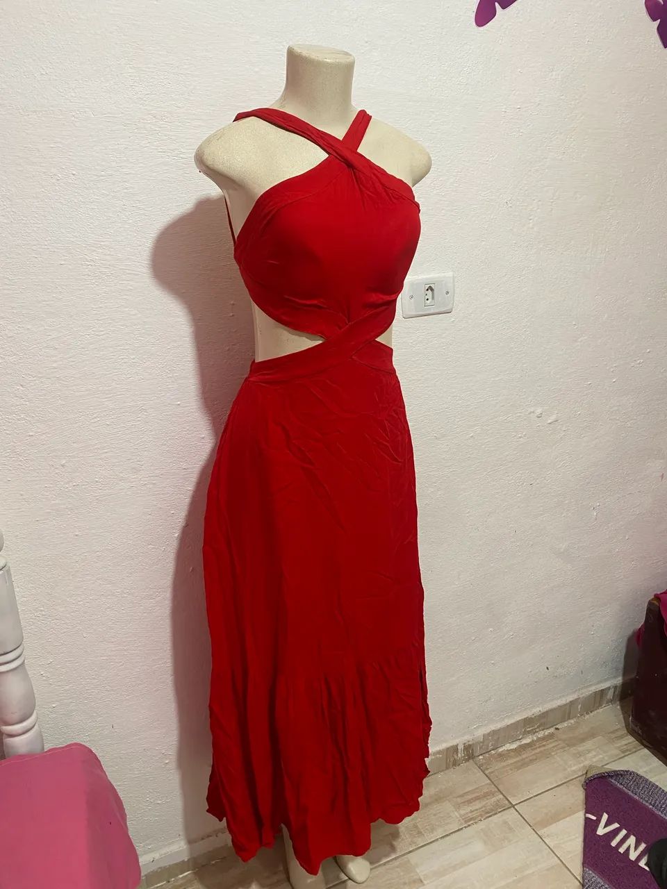 Vestido vermelho longo Natal  - Foto 3