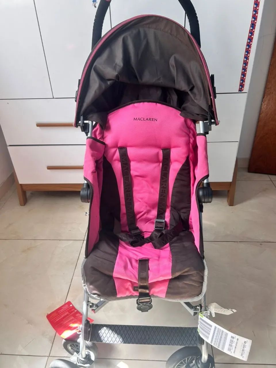 Carrinho de bebê (importado, suporta até 35kg) - Foto 5