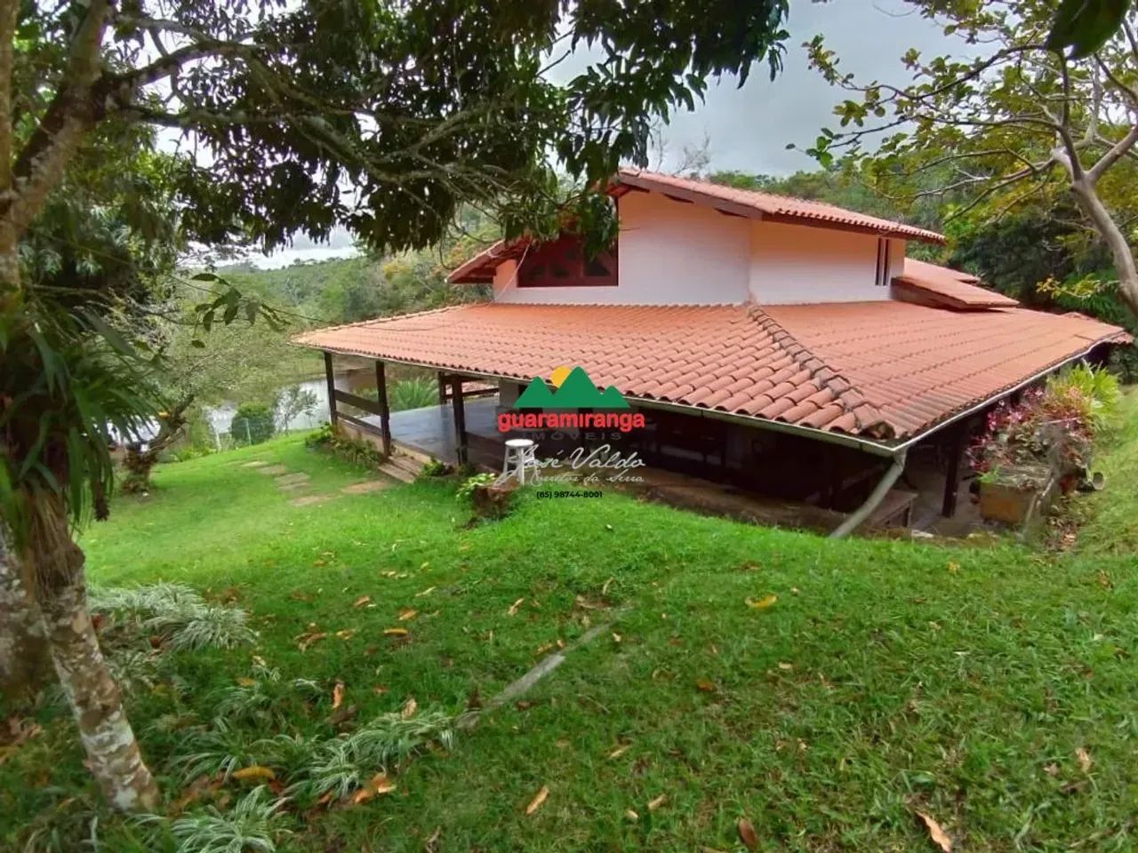 Sítio de 4 ha, casa principal com 05 suítes, baias de cavalos e lago perene em G - Foto 2