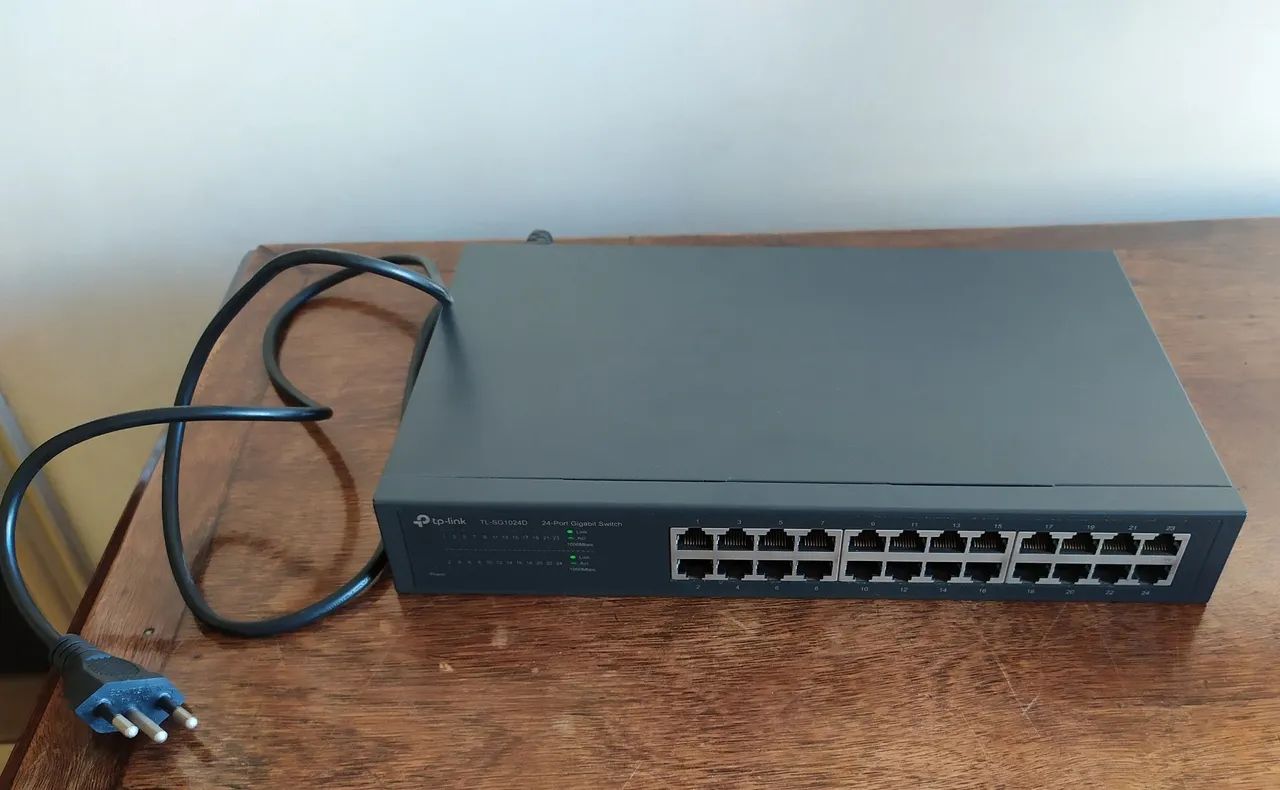 Roteador Switch Gigabit TP-Link TL-SG1024D de 24 portas.  - Foto 5