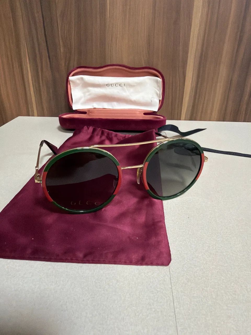 Óculos Gucci Original GG0061S Completo - Excelente Estado - Foto 5