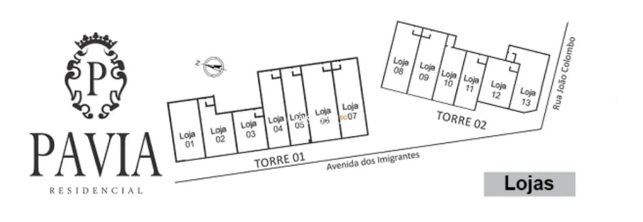 Loja nova com 43m², 2 vagas. Pavia Residencial, Rio Maina, Criciúma/SC - Foto 3