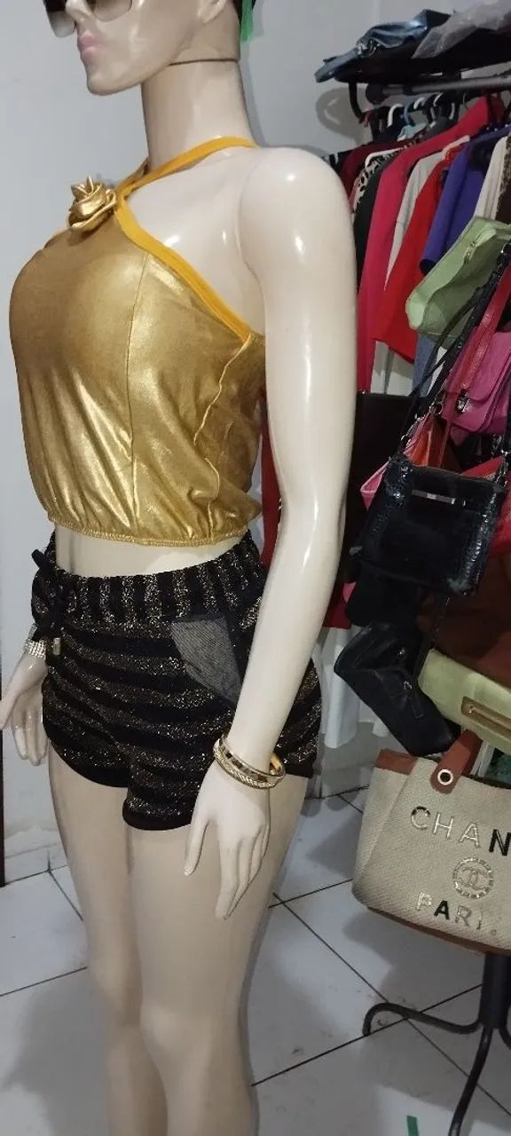 short e croped elegantes - Foto 3