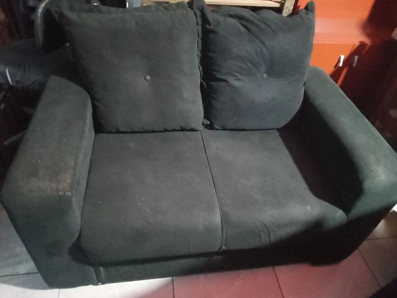 Sofá 2 e 3 lugares em bom estado. (Entrego) - Foto 4