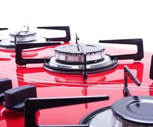 Fogão Cooktop Lines 5 Bocas Vermelho  - Foto 2