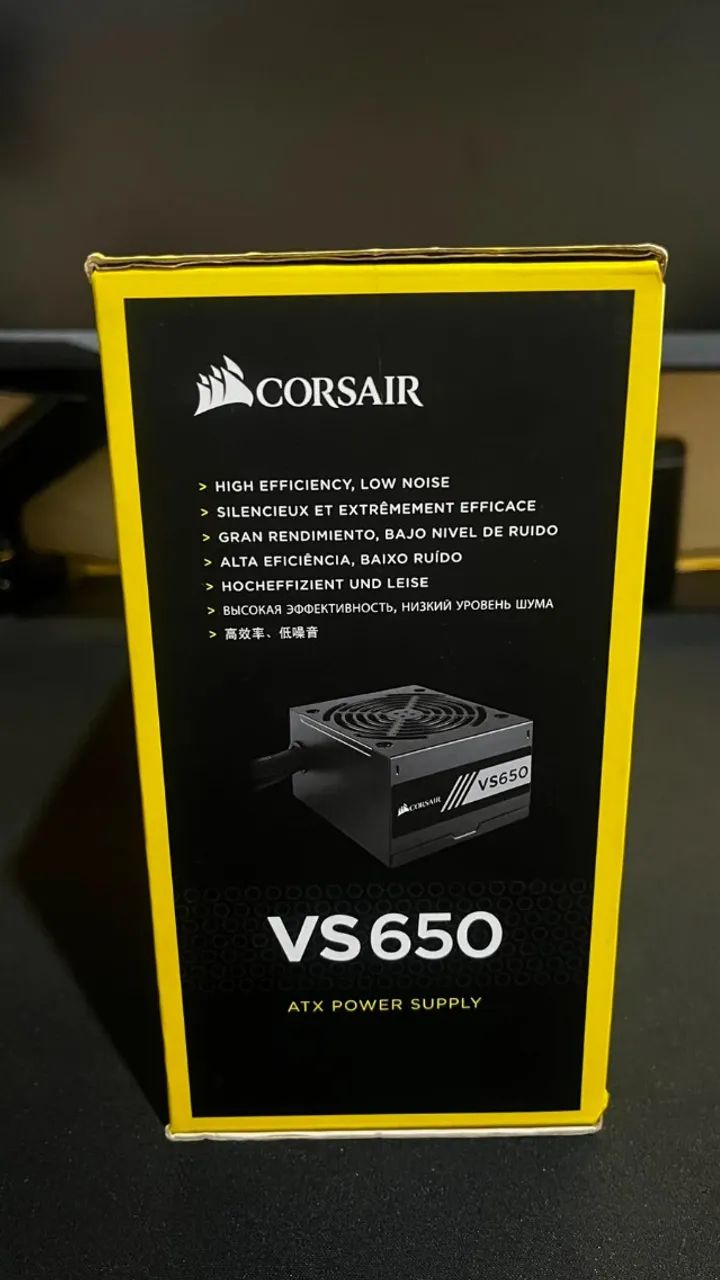 Fonte Corsair VS650 650W 80 Plus - Original - Foto 3