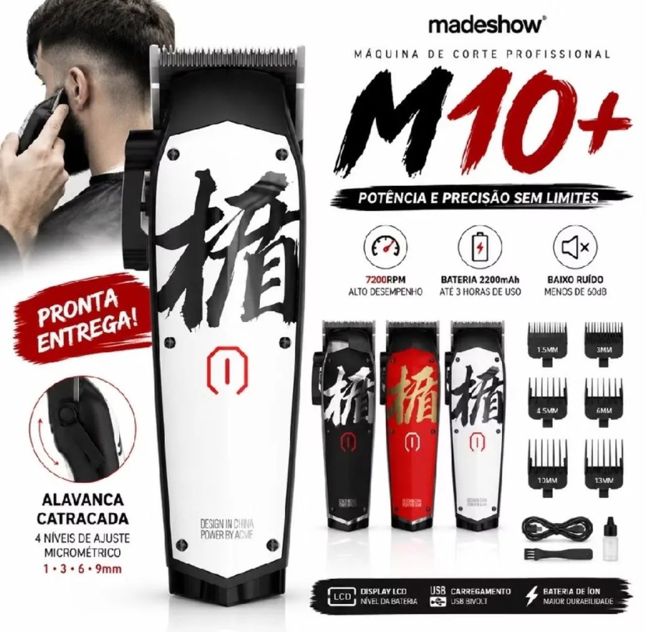 Máquina de cortar cabelo M10 Made Show