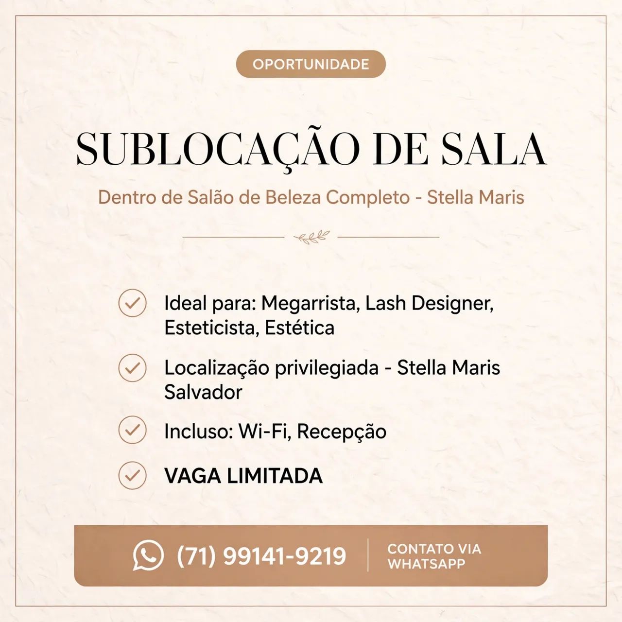 SUBLOCAÇÃO DE SALAS EM SALÃO DE BELEZA - Foto 2