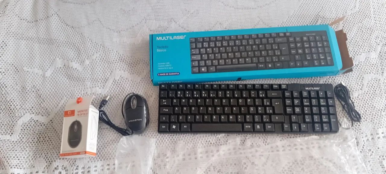 Kit teclado e mouse 