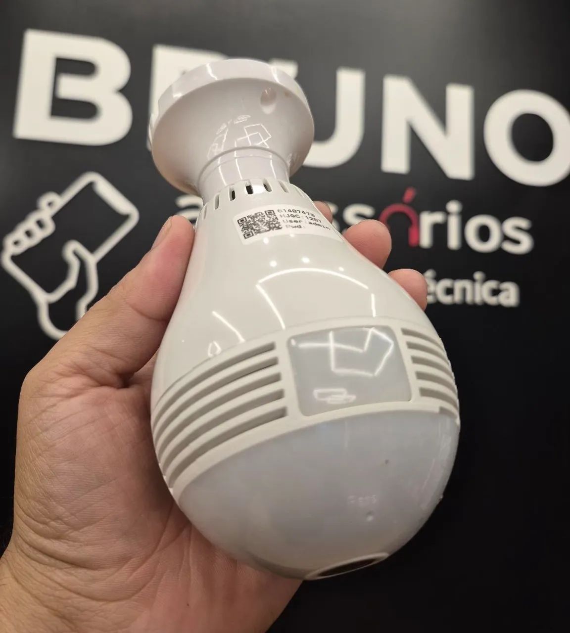 Lâmpada com Câmera Ip Wifi Integrada - Nova