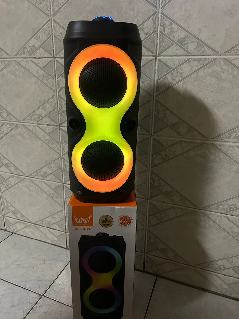 CAIXA DE SOM ALTOMEX AL-3828 50W - BLUETOOTH + ENTRADA PARA MICROFONE - Foto 3