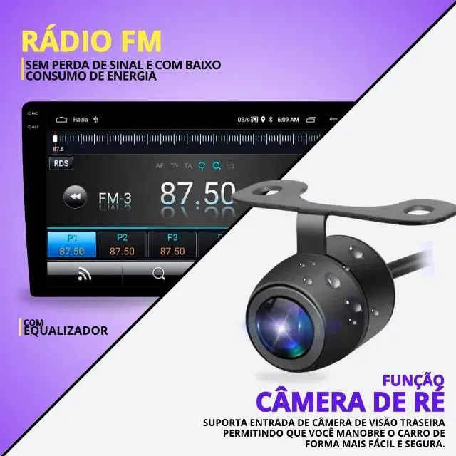 MULTIMÍDIA AUTOMOTIVO 1DIN RA923 - Foto 5