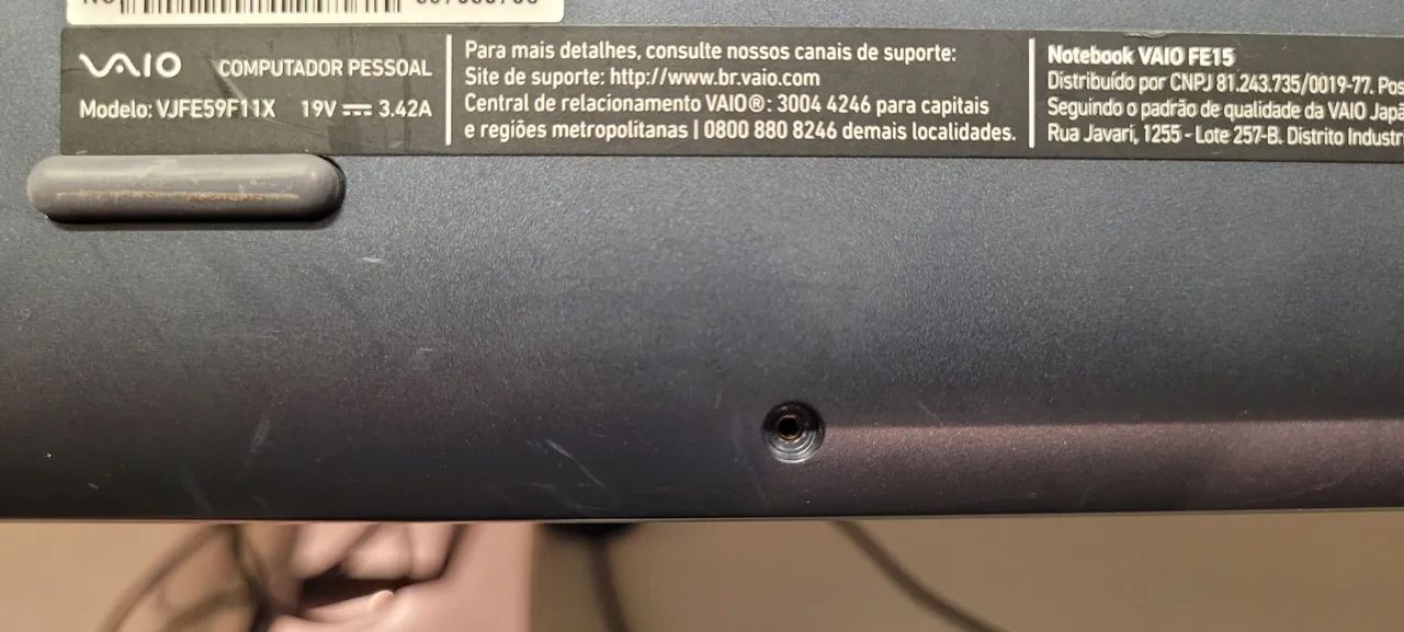 Notebook Sony VAIO COM DEFEITO - VJFE59F11X - Foto 5