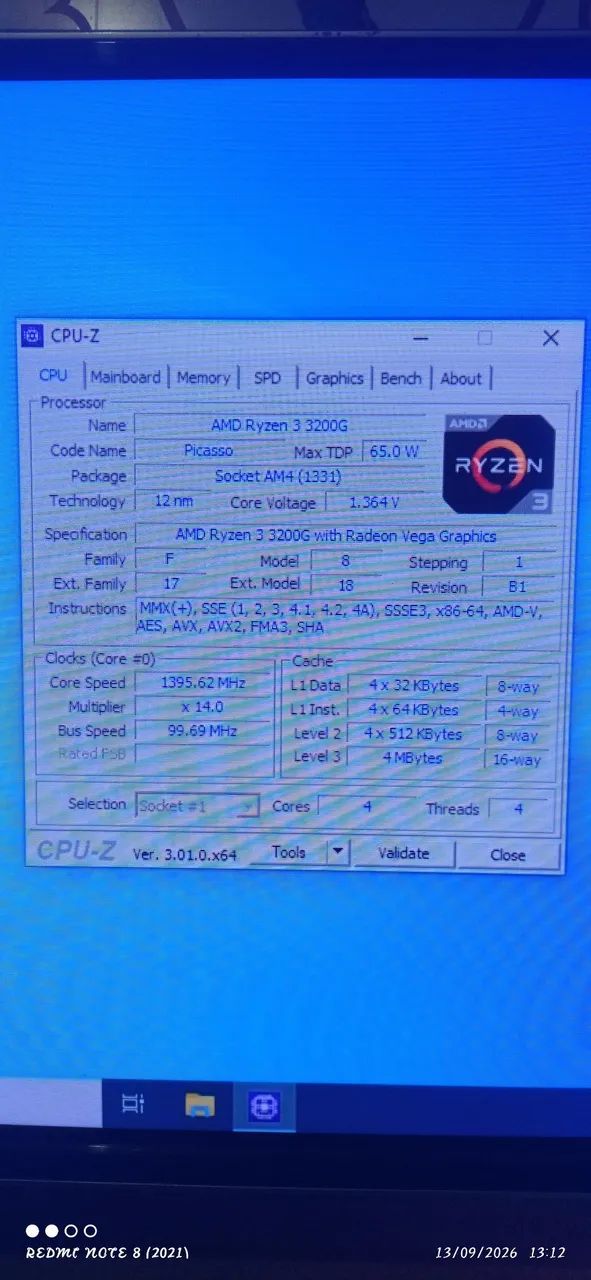 CPU Ryzen 3 3200g