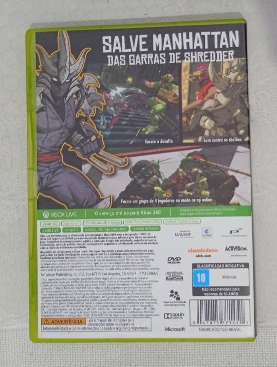 Teenage Mutant Ninja Turtles Mutants in Manhattan Xbox 360 - Mídia