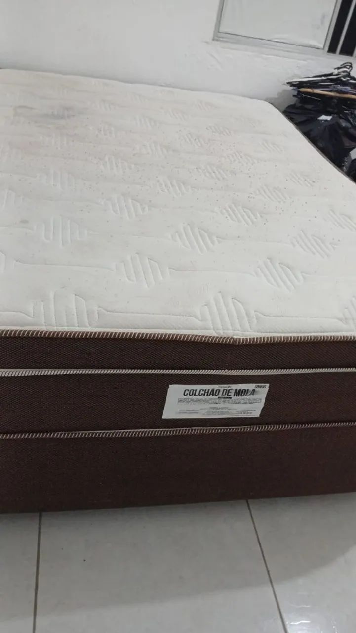 Cama box casal  com colchão  - Foto 2