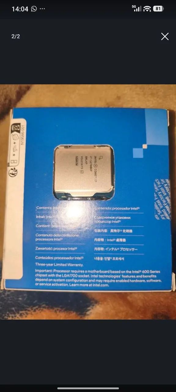 PROCESSADOR I7 12700KF - Foto 2