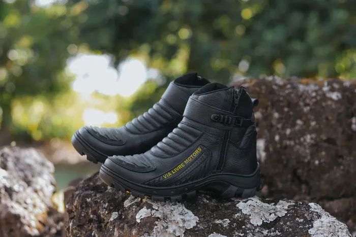 Bota para  Motociclista em Couro - Foto 4