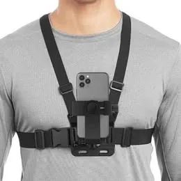 Suporte Peitoral para Gravação com Celular GoPro e Câmera Esportiva - Foto 2
