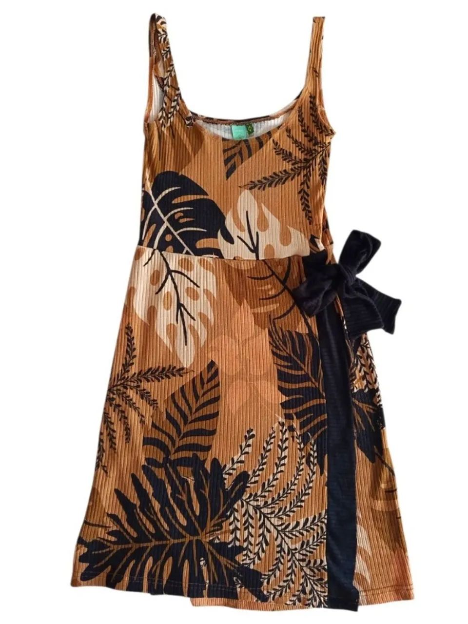 Vestido midi FARM estampado P (USADO/PERFEITAMENTE CONSERVADO)