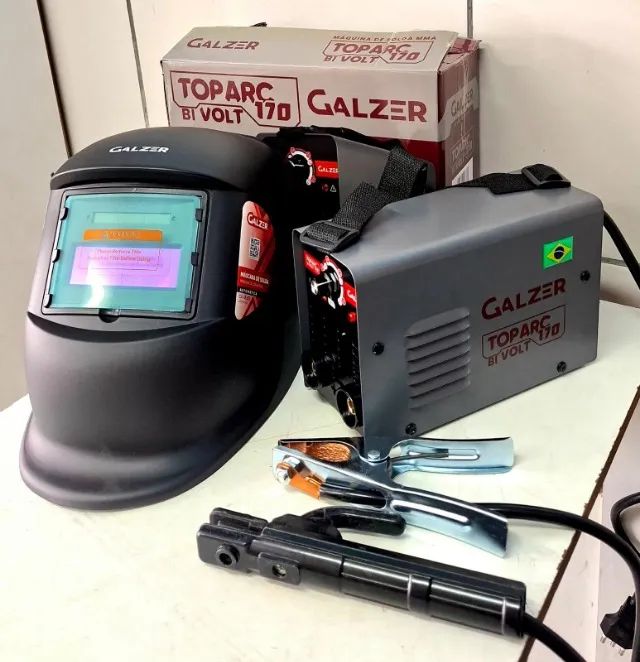 Maquina Inversora de solda + mascara automatica Galzer - Entrega gratis  - Foto 2