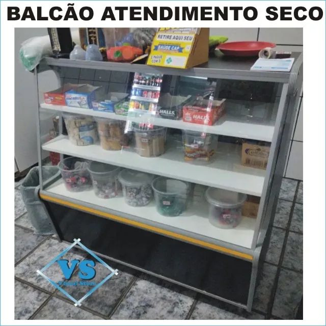 Balcão Seco em MDF 1,0 mt Cor Preto  - Foto 2