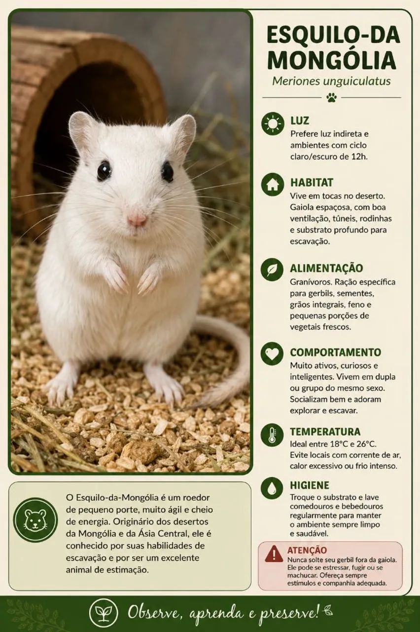 Gerbil ( esquilo da mongolia) - Foto 3