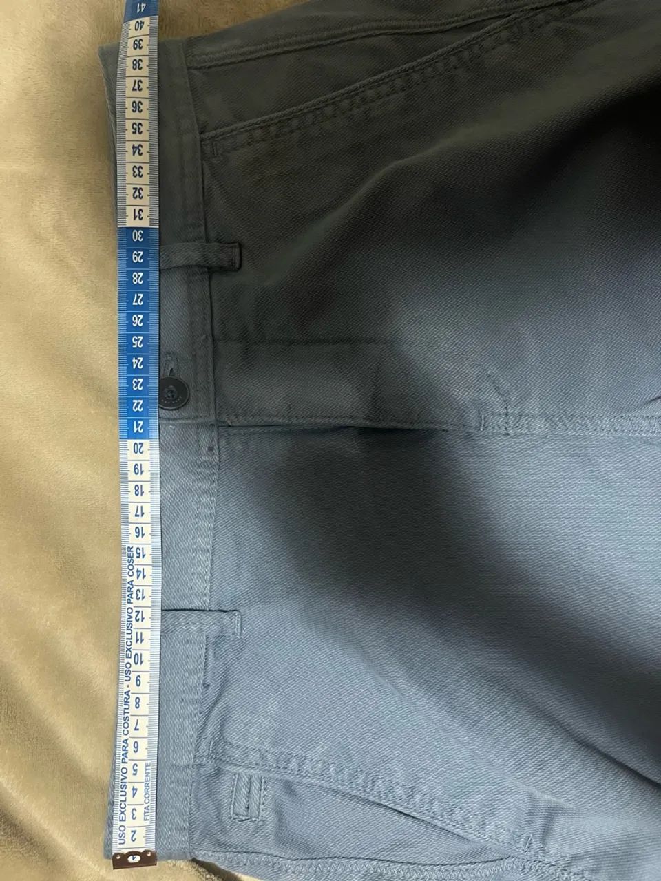 Calça Zara sarja azul 38 - Foto 5
