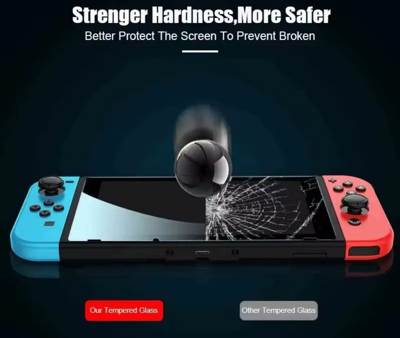 Película de vidro temperado Nintendo Switch  - Foto 4