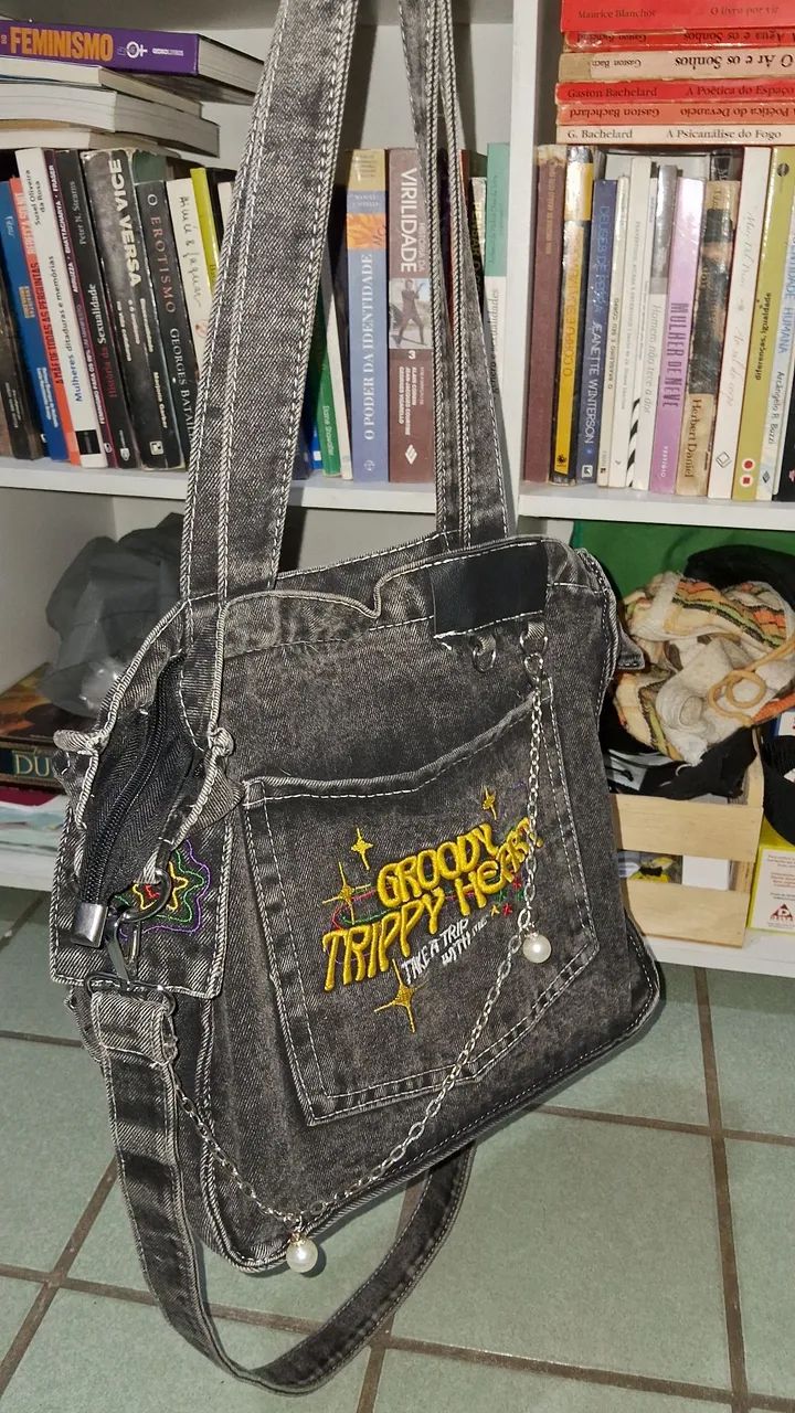 Bolsa tote bag tiracolo universitária  - Foto 2