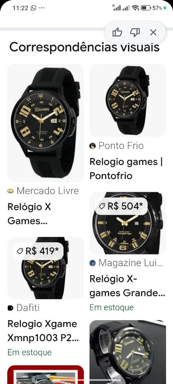 RELÓGIO X GAME ORIGINAL 