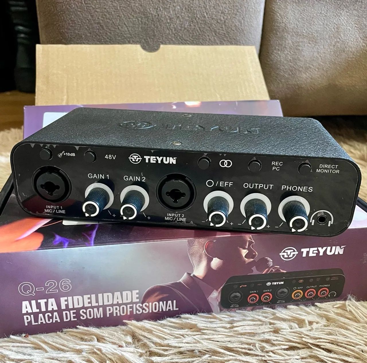 Interface de áudio teyun Q-26