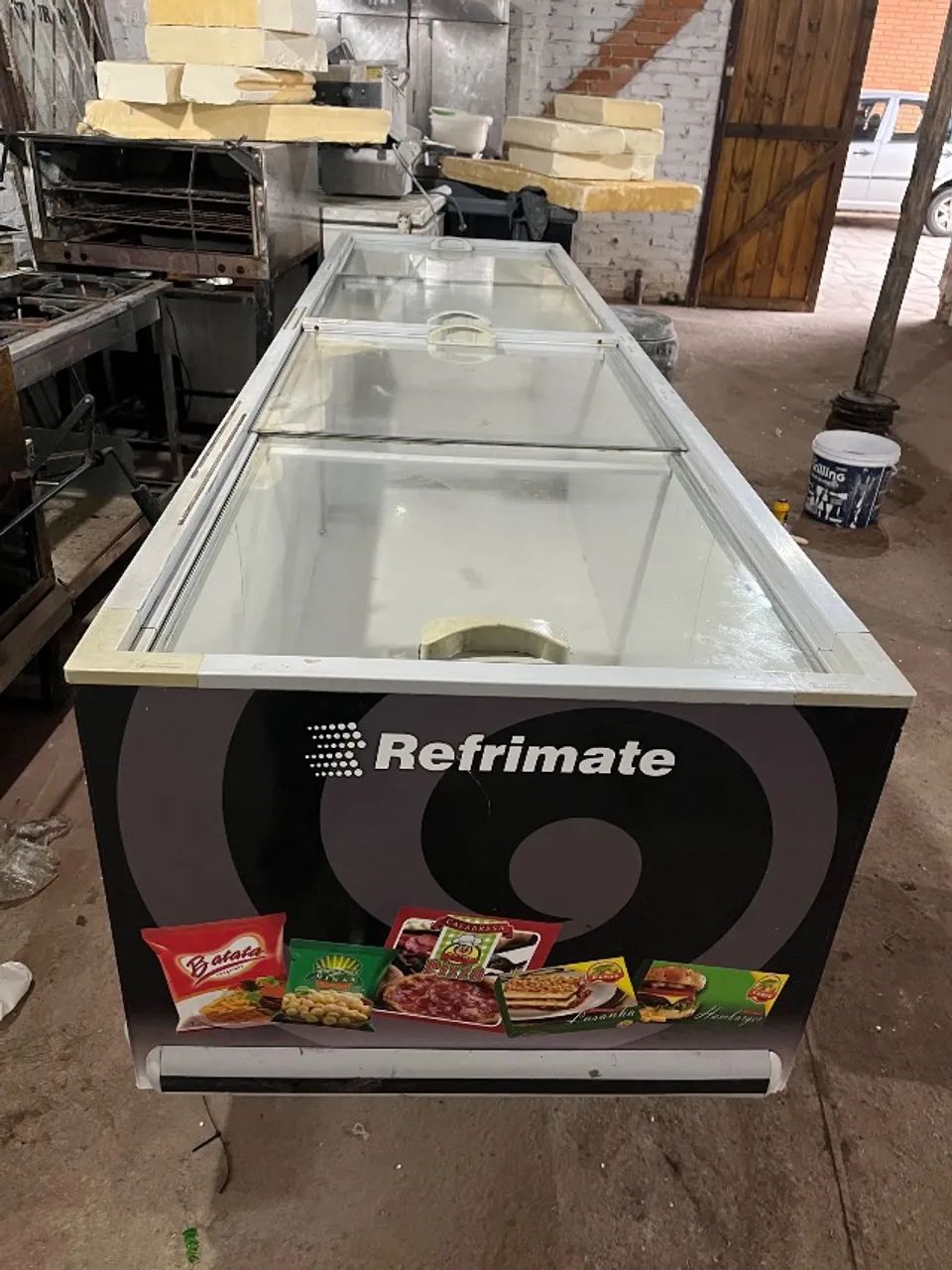 Freezer horizontal ilha expositor de supermercado Refrimate.