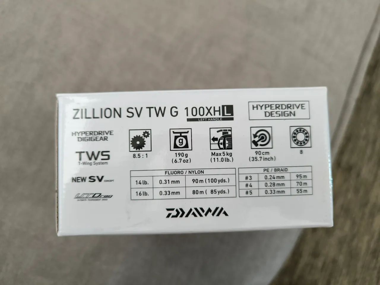 Carretilha Daiwa Zillion SV TW G 100 XHL - Acessórios para Câmeras