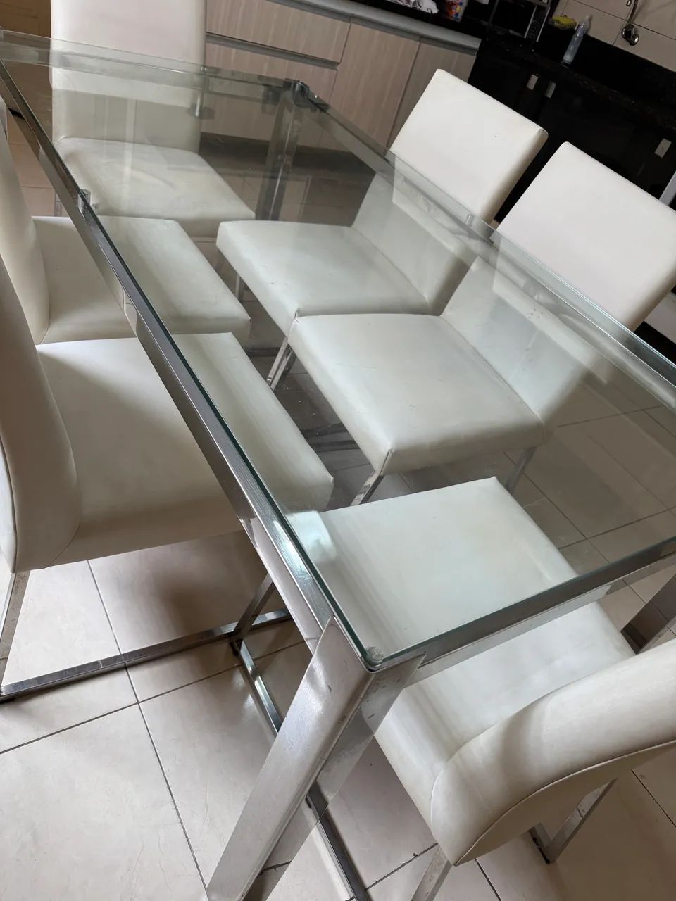 Mesa  inox  De luxo , 6 cadeiras  - Foto 2