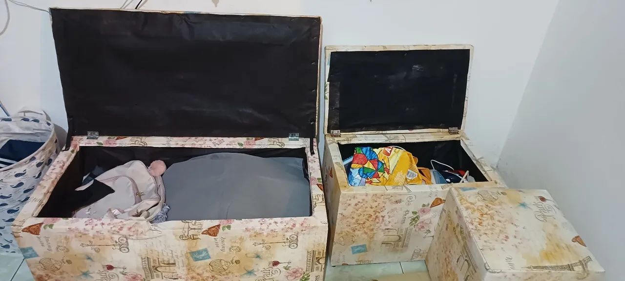  Kit de puff baú 