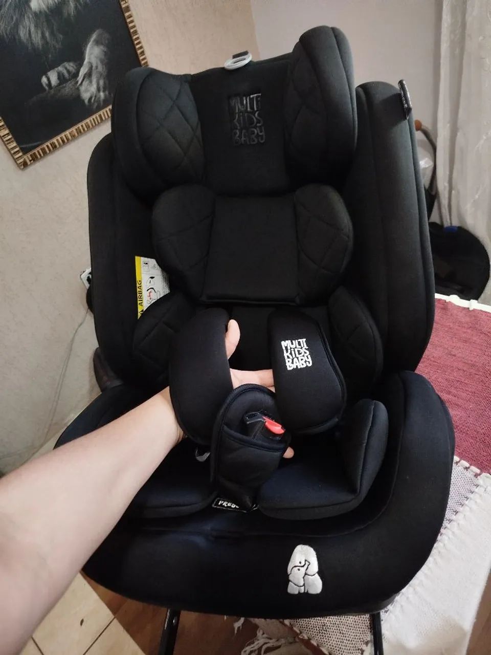 Cadeirinha que gira 369 Graus isofix 