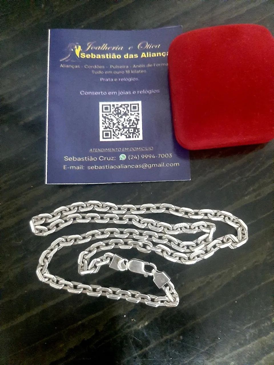 CORDÃO PRATA 950K MACIÇO CARTIER  - Foto 3