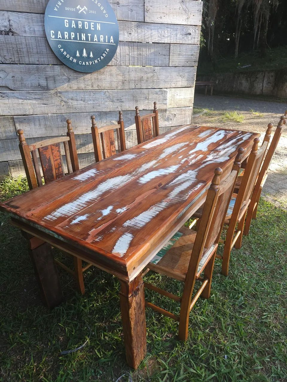 Mesa rustica demolição peroba rosa  - Foto 2