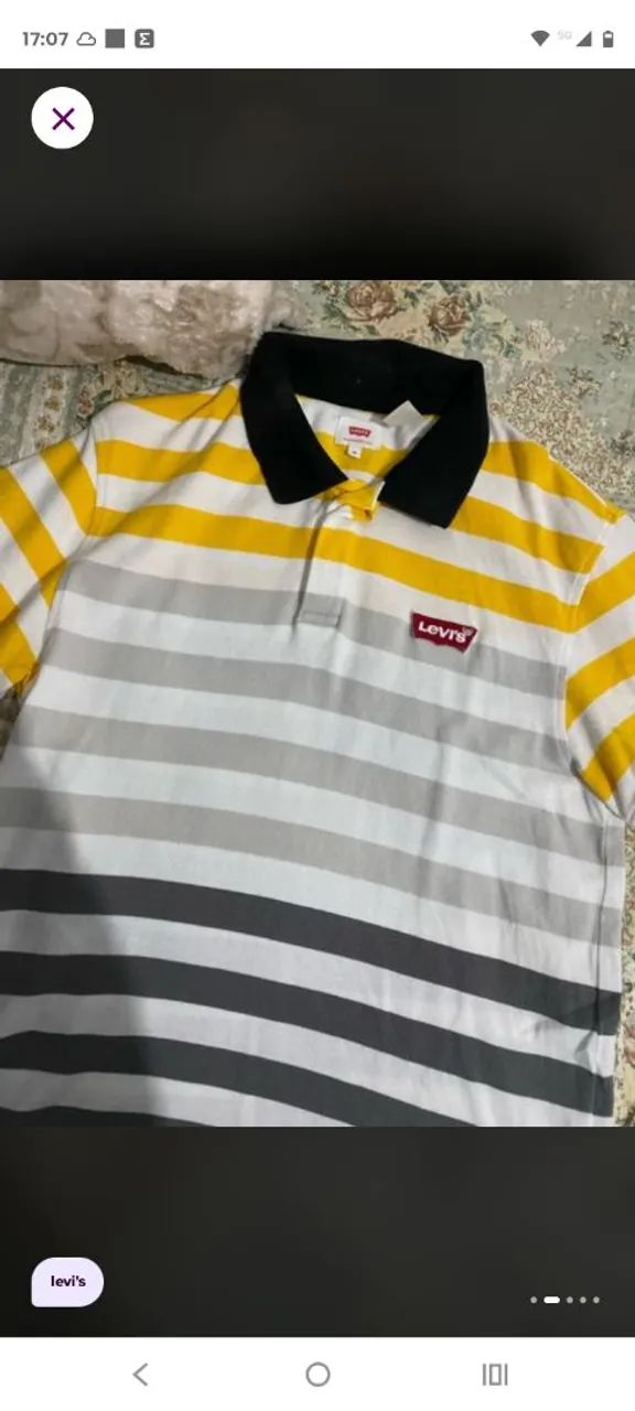 Polo Levis listrada colorida 