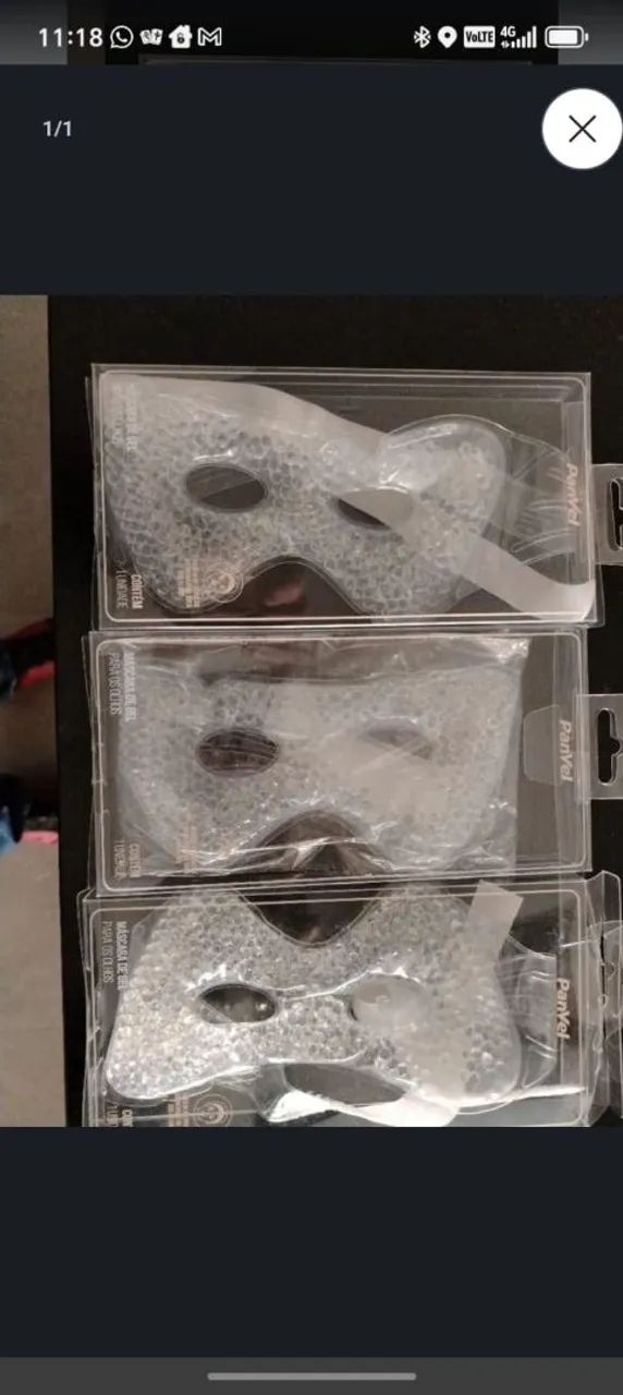 Máscara facial gel