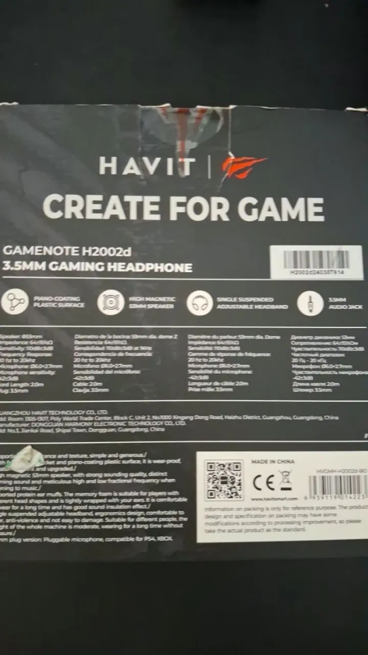 Fone de ouvido havit h2002d COM CAIXA - Foto 2