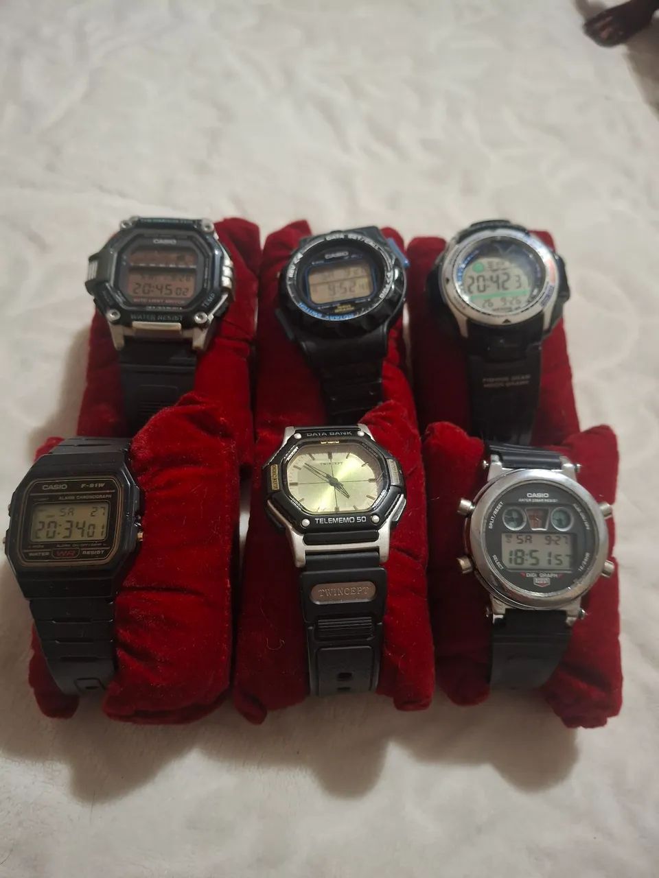 Lote de 6 relógio casio
